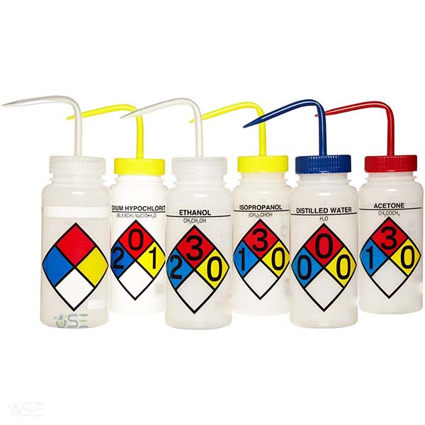 Acetone Wide Mouth Wash Bottles