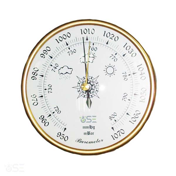 128mm Plastic Wall Clock Barometer